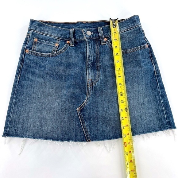 Levi’s DECONSTRUCTED MINI SKIRT size 27 cotton 100% - Picture 9 of 13
